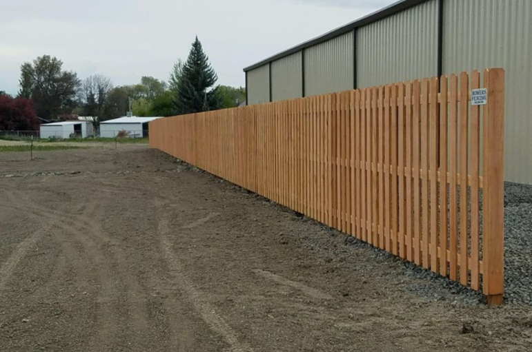 commercial wood fence 2